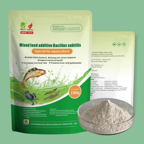 Mixed feed additive Bacillus subtilis （Special for aquaculture) 100g